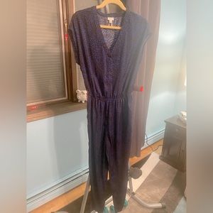 Dynamite Blue/Black Jumpsuit NWOT